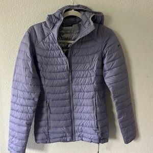 Columbia Women’s Size XS White Out II Insulated Omni-Heat Hooded Jacket Lavender
